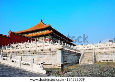The Hall of Supreme Harmony of Forbidden City