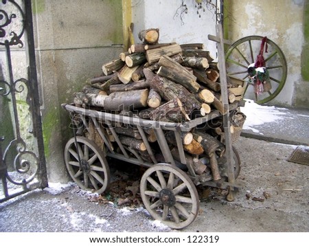 Wood transport on Bavarian
