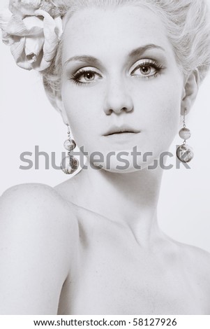There are so many possible hairstyles stock photo : Portrait of beautiful 