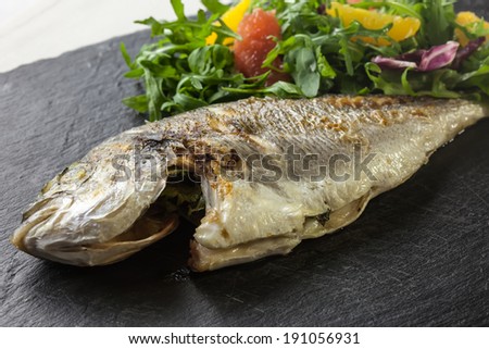 Grilled Orata fish with vegetables  *** also as a video in my portfolio