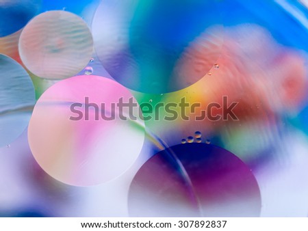 Abstract colorful oil & water patterns