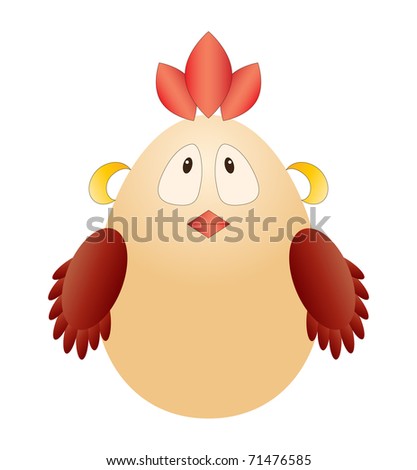 funny chicken pictures. stock photo : Funny chicken