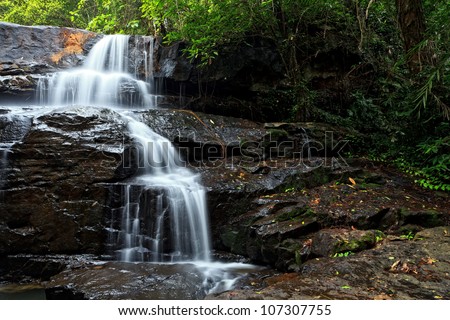 Waterfall in Pang Sida National Park, east of Thailand