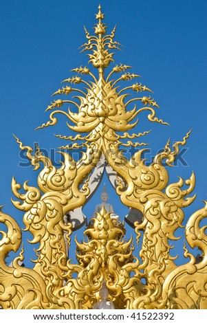 Decoration in Church of Wat Rong Khun, Chiang Rai province, Thailand