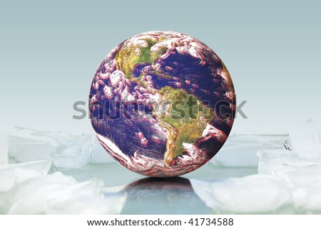 Firing earth on ice - indicate \