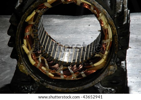Stator of the old electric motor