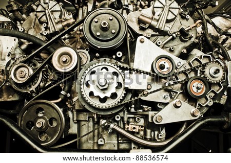 Sport car's engine Sport car's engine