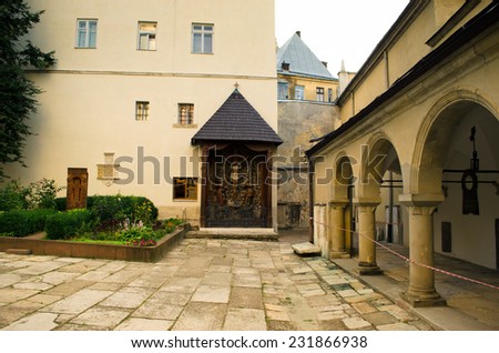 Ukraine attractions of L\'vov historical temples-Armenian Cathedral