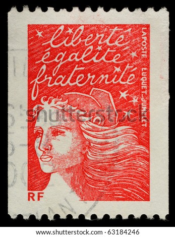 FRANCE - CIRCA 2002: A French Used Postage Stamp, circa 2002