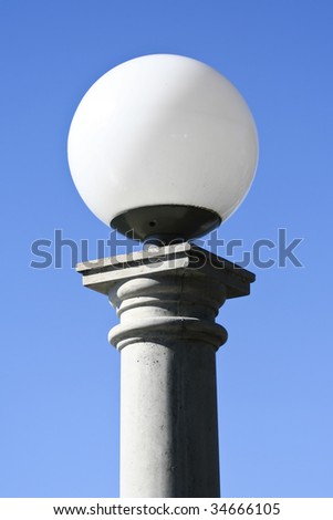 Light Globe against Blue Sky