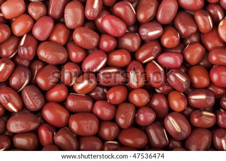 bulk azuki beans close up
