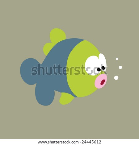 funny fish. stock vector : funny fish