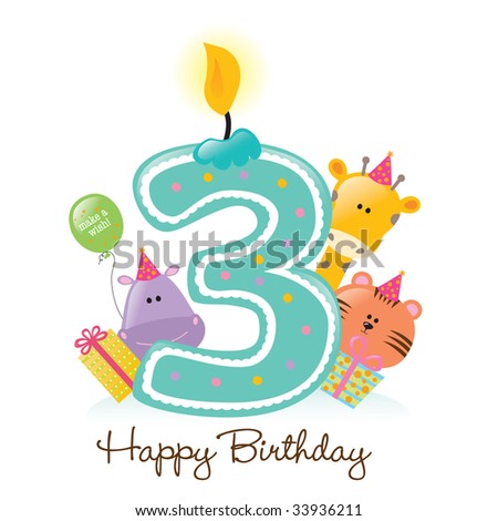 happy birthday pictures clip art. stock vector : Happy Birthday