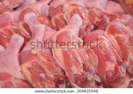 Fresh chicken meat.