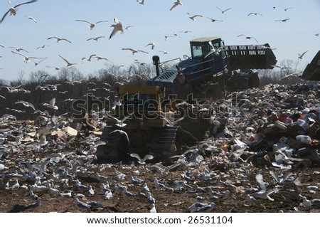 Working on a landfill, the pile is getting bigger everyday.