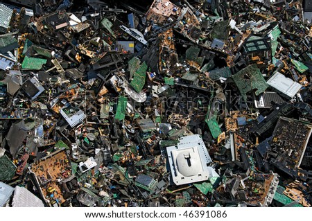 Obsolete circuit boards for recycling