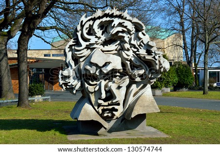 BONN, GERMANY - MARCH 02: Beethoven Monument \'Beethon\