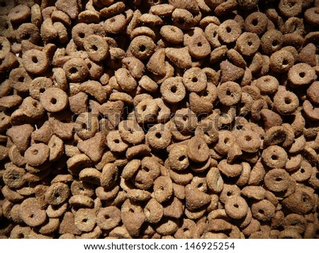 cat and dog  pets dry food texture