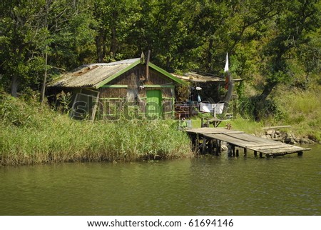 Small house on the river