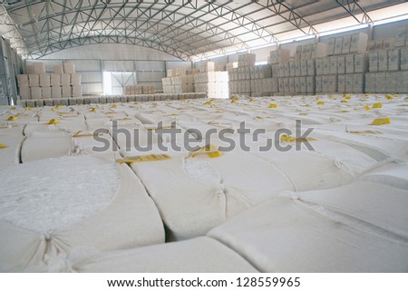 raw cotton storage for industry in brazil