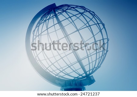  and latitudes. The globe figure 