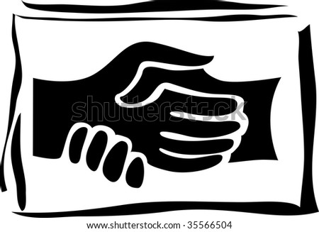 abstract handshake