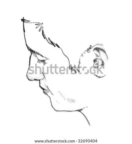 face drawing profile