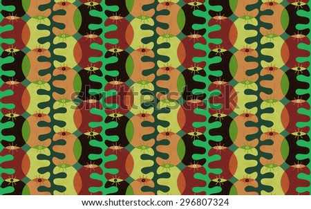 Seamless pattern with abstract animals. Background.