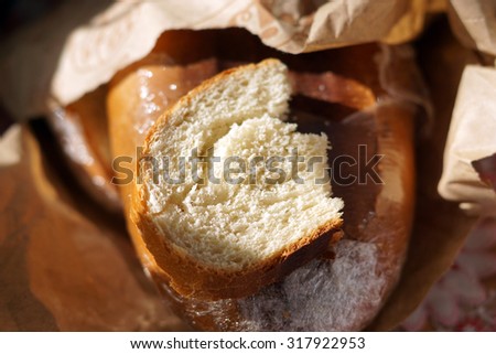Slice of stale bread