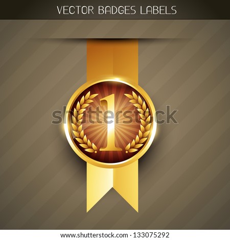 vector luxury no 1 label design vector luxury no 1 label design