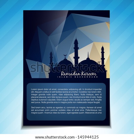 beautiful islamic template vector design beautiful islamic template vector design