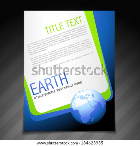 vector nature flyer brochure poster template design vector nature flyer brochure poster template design