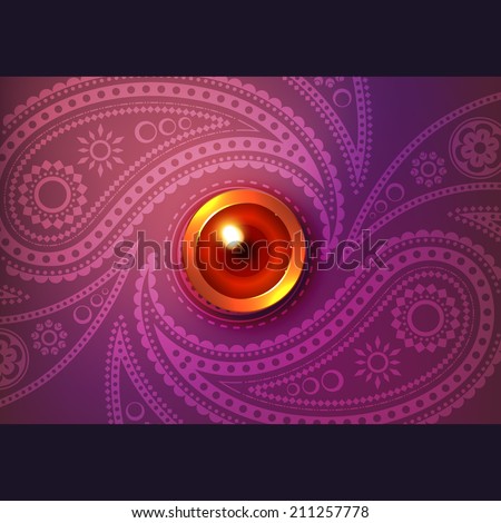 Beautiful glowing diwali vector background Beautiful glowing diwali vector background