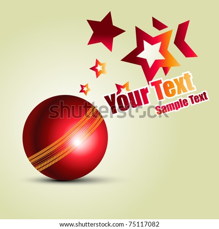 cricket ball vector background design