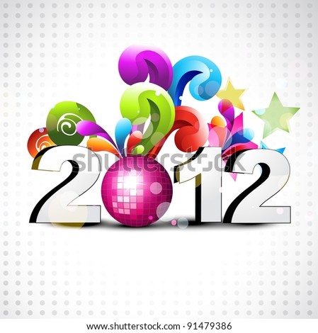 funky new year vector style background