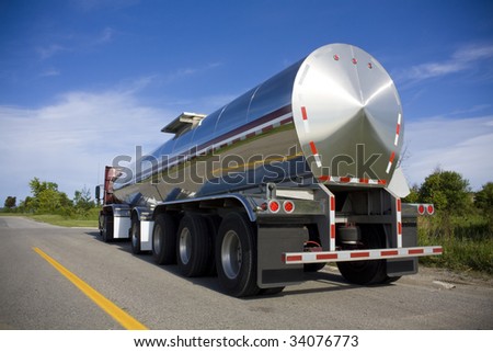 Tanker on the road