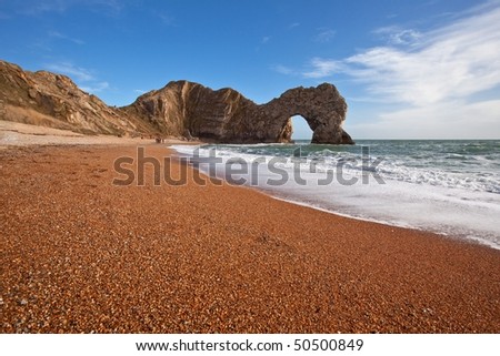 Jurassic coast in Dorset England, world nature heritage