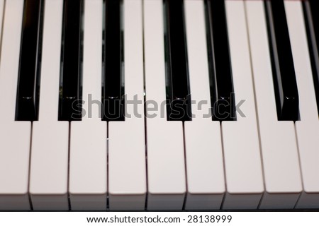 piano keys top view