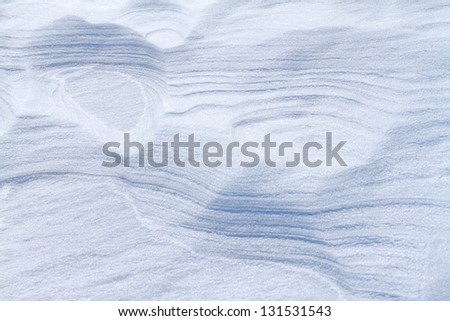 Nice winter texture from snow