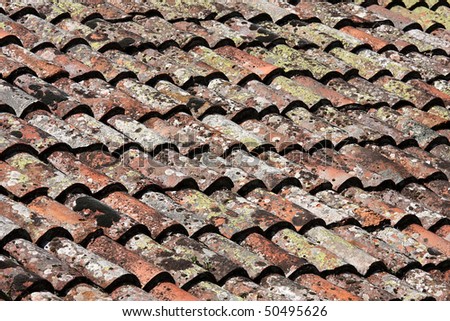 Beautiful old red tile