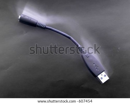 inverted color computer usb connection