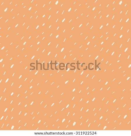 hand drawing dash line pattern on orange background