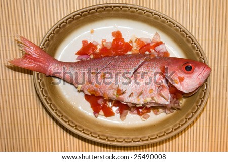 Red snapper on a plate