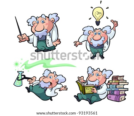 collection of cute cartoon science professors collection of cute cartoon science professors