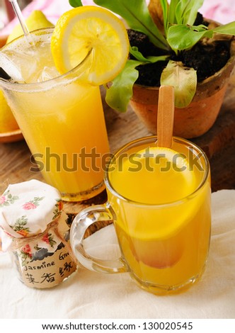 Iced Lemon Tea & Hot Lemon Tea