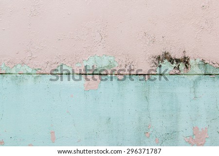 Wall paint damaged as the time passing by. The paint was peeled out