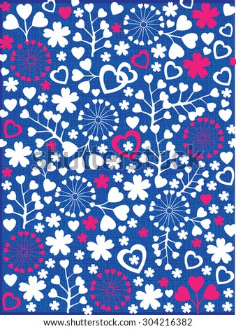 ABSTRACT PATTERN,HEART PATTERN,FLORAL HEARTS