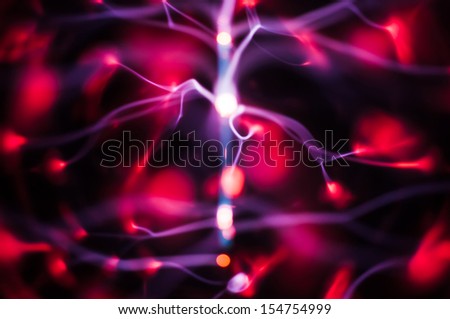 Science abstract: Plasma gas and traces pattern. Large resolution