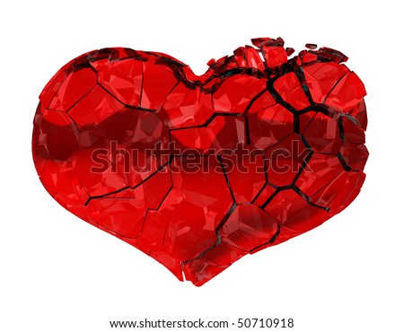 heart broken love. stock photo : Broken Heart