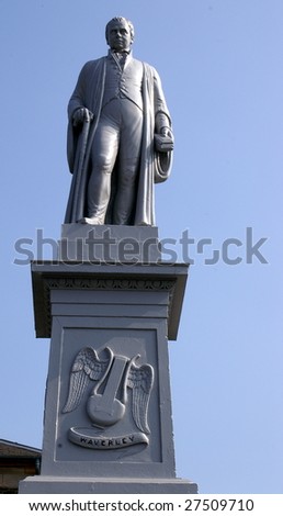 Statue, Sir Walter Scott, Selkirk, Scotland Stock Photo 27509710 ... Statue, Sir Walter Scott, Selkirk, Scotland Stock Photo 27509710 ...